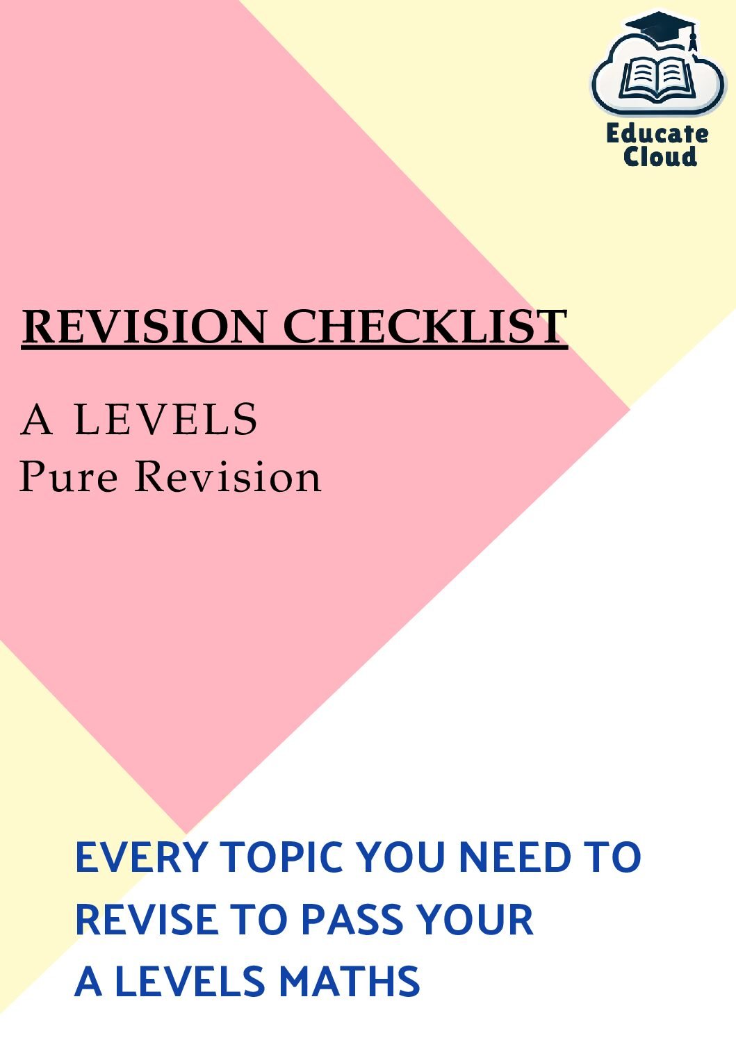 Revision Checklist A level Pure Revision